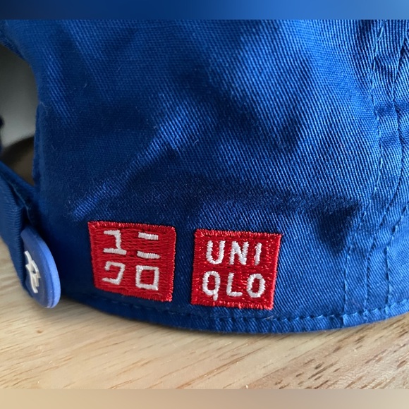 Uniqlo Roger Federer Tennis Hat Cap in RARE Blue NWOT Gorgeous OOP Velcro Strap - Picture 6 of 11